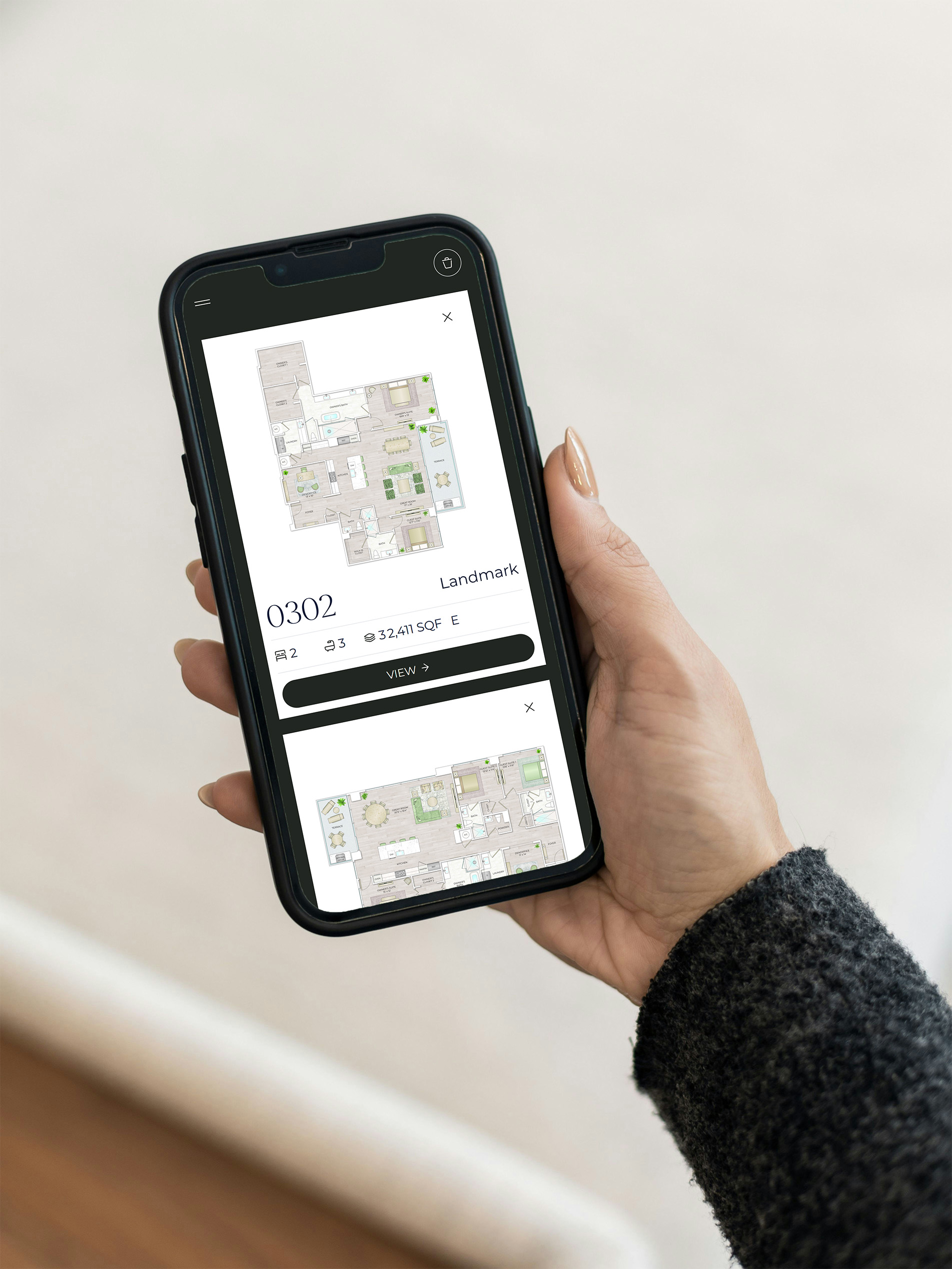 Elyse Buckhead 3D interactive share residence details to customers