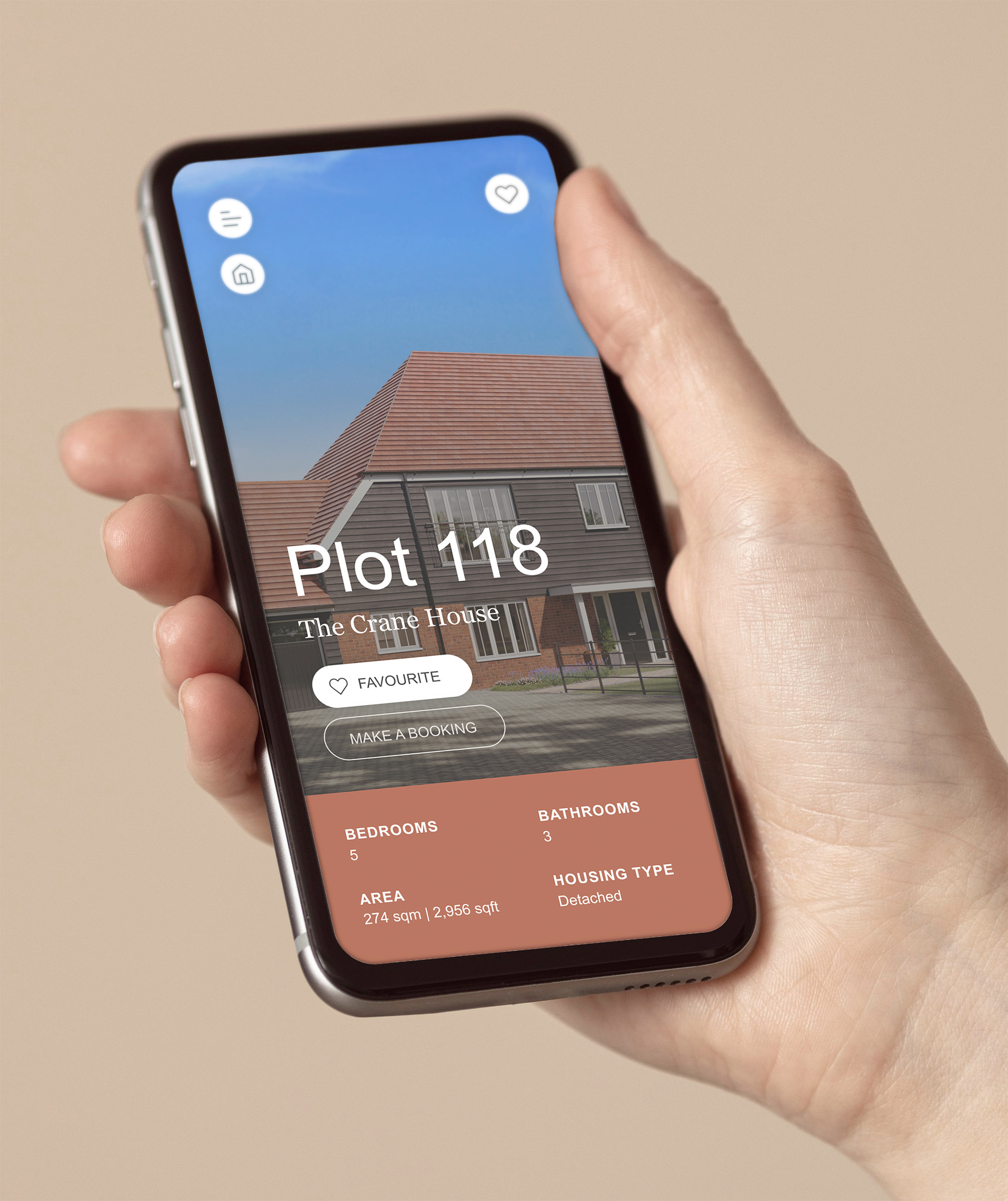 Hartley Acres web 3D app on mobile